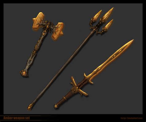 Amber Weapons By Forge T On Deviantart