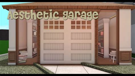 Aesthetic Garage Bloxburg Speed Build Roblox 36k Youtube