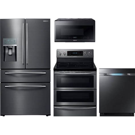 Samsung 4 Pc Black Stainless Kitchen Package Kitchen Appliance