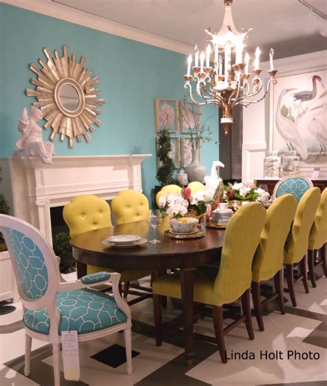Fridays Photo Turquoise And Yellow Dining Room Visit Linda Holt