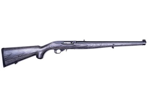 Ruger 1022 C22 Lr Black Laminate Mannlicher Blued Carbine