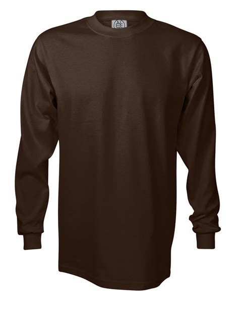 Brown Premium Heavyweight Long Sleeve T Shirt