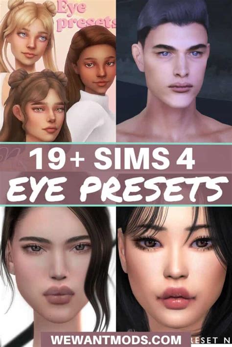 19 Sims 4 Eye Presets Customize Your Sims Eyes We Want Mods