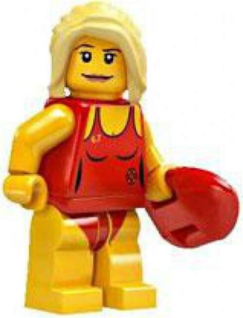 Lego Minifigure Series 2 Single Loose Minifigure Lifeguard For Sale