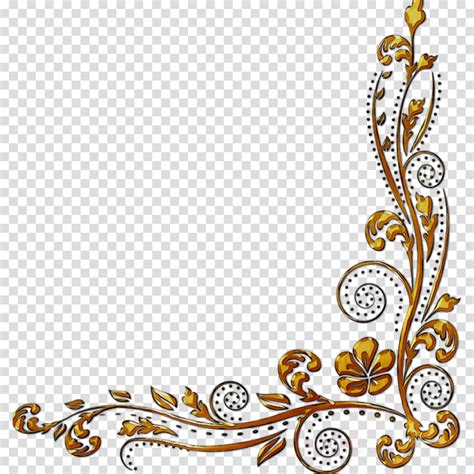 Gold Picture Frames Clipart Design Gold Flower