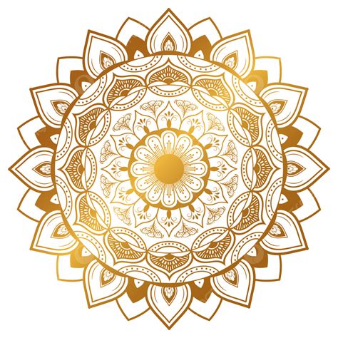 Luxury Gold Floral Vector Hd Png Images Luxury Gold Mandala