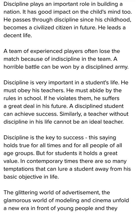Importance Of Obedience And Discipline In A Student Life