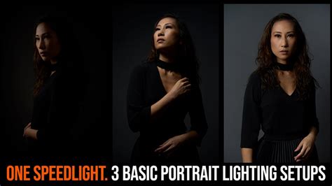 3 Basic Portrait Lighting Setups For Beginners Using One Speedlight