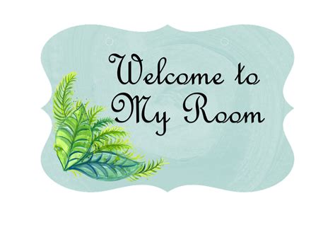 Free Illustration Door Sign Romantic Welcome Room Free Image On