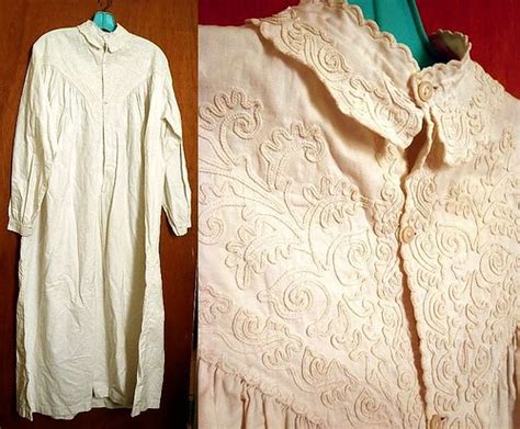 C1870s 90s White Cotton Nightgown With Soutache Braid Yo Flickr