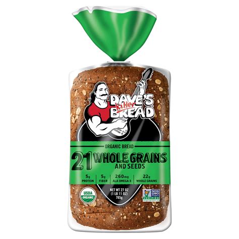 Daves Killer Bread 21 Whole Grains And Seeds Organic Bread Loaf 27 Oz