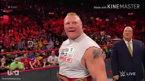 Brock Lesnar 9th Entrance On Raw As Universal Champion Hd Youtube