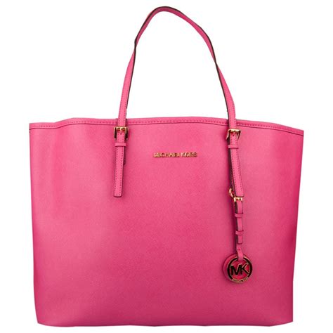 Michael Kors Pink Jet Set Travel Tote Womens Bag