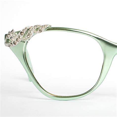 Vintage Mint Green Tura Cat Eye Glasses