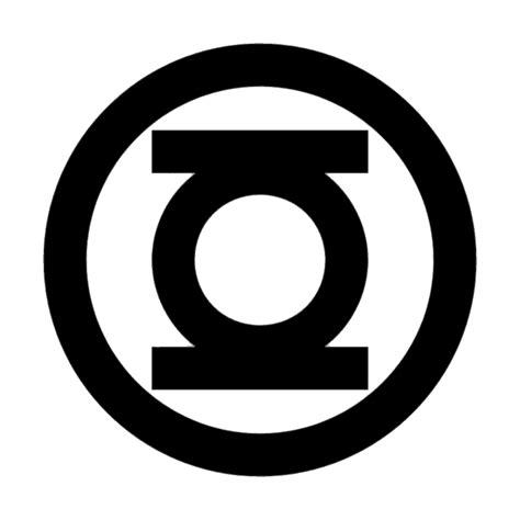 Green Lantern Black Logo Transparent Png Stickpng