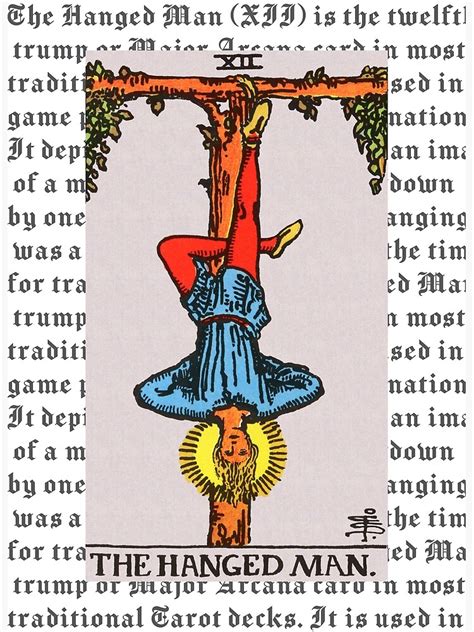 The Hanged Man Tarot Card Canvas Print By Mlljk Redbubble