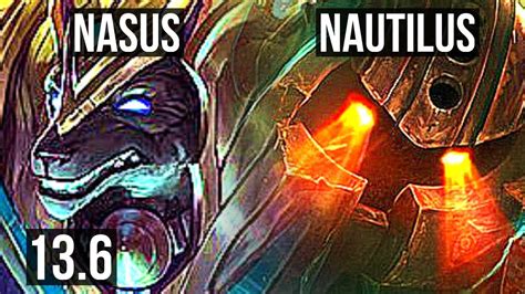 NASUS Vs NAUTILUS TOP Quadra Godlike 900K Mastery KR Master