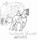 Gypsy Coloring Vanner Horse Getcolorings Getdrawings sketch template