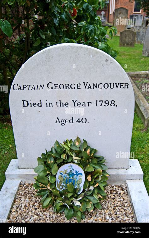 Headstone Of The Grave Of British Naval Officer Captain George