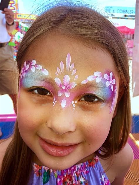 Flower Facepaint Face Painting Designs Girl Face Painting Face Painting