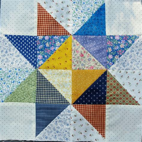 Scrappy Hst Star Block Quilt Patterns