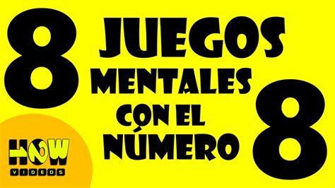 Material utilizado en el video. 8 JUEGOS MENTALES CON EL NÚMERO OCHO (8) - Test de ...