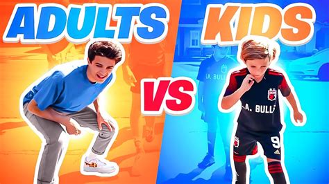 Adults Vs Kids Sports Challenge Youtube