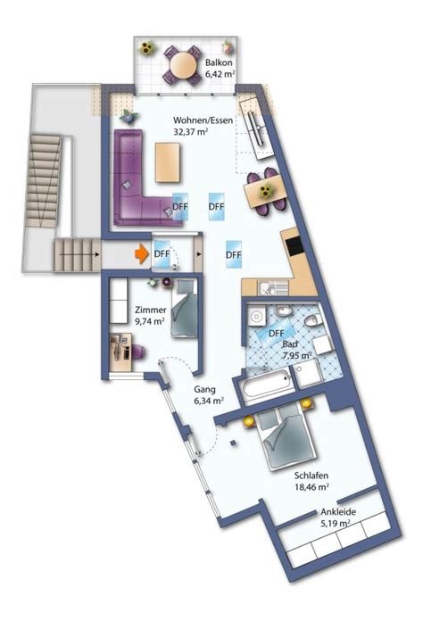 Weinheim, unweit vom schloßpark und marktplatz gelegen, steht ihnen ab sofort zur miete eine ca. 3 Zimmer Wohnung Mieten in Weinheim | Edith Voss ...