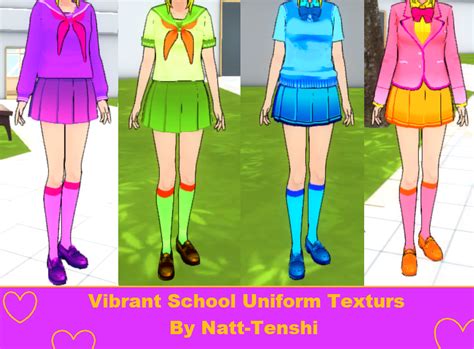 Yandere Simulator Uniform Textures Gyaru