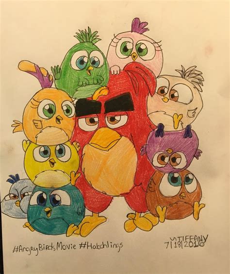 Red And The Hatchlings By Angrybirdstiff On Deviantart