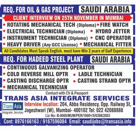 Gulf Jobs Vacancies Today Updates For Saudi Arabia Uae Dubai Kuwait Etc