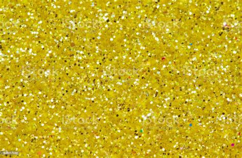 Yellow Abstract Background Gold Glitter Closeup Photo Golden Shimmer