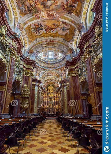 Melk Austria October 2021 Interiors Of Melk Abbey Church Stock