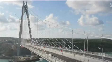 Watch Turkey Unveiling Giant Bridge Linking Europe To Asia Nbc News