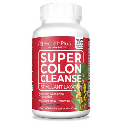 Health Plus 10 Day Super Colon Cleanse Detox Laxative 120 Capsules 60 Servings Buy Online