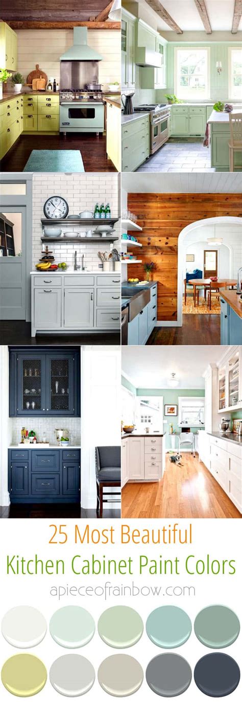 Transform your kitchen easily with 25 beautiful kitchen cabinet colors and favorite designer kitchen paint color combos from farmhouse to modern glam! 25 Gorgeous Kitchen Cabinet Colors & Paint Color Combos ...