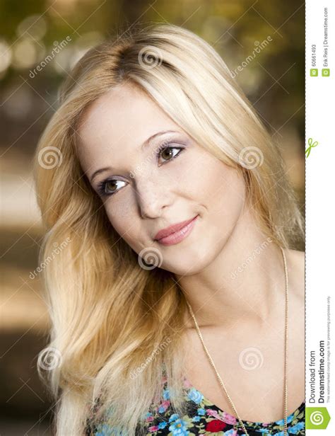 Beautiful Blonde Girl Stock Image Image Of Blonde Fresh 60661493
