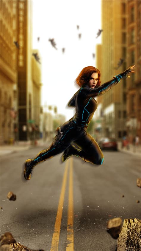 1080x1920 Black Widow Avengers Hd Superheroes Artwork Digital Art