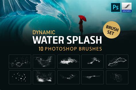 Artstation 10 Water Brushes For Photoshop Cs2 Cc Brushes