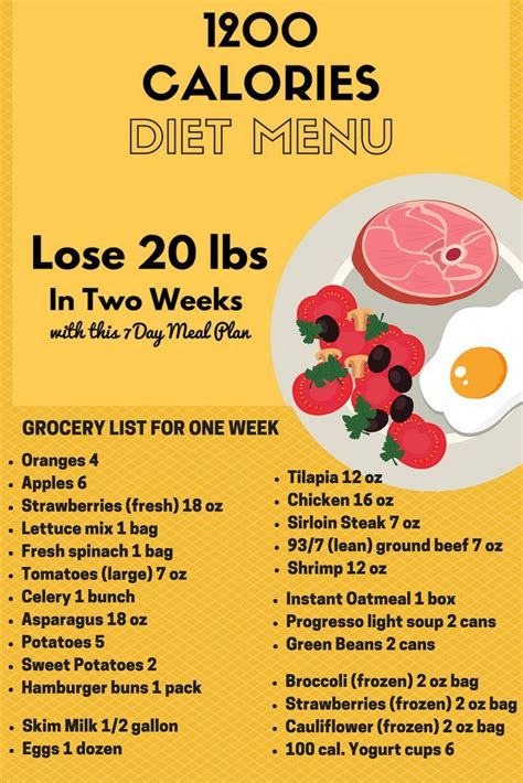 1 Calorie Diet Menu 7 Day Lose 20 Pounds Weight Loss Meal Plan 1200 Calorie Diet To Lose