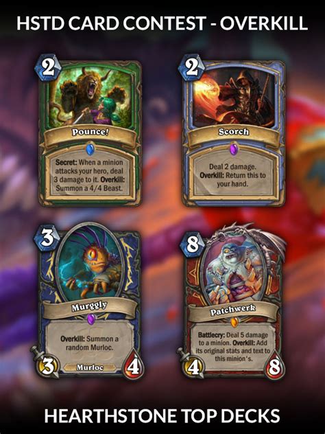 Deck building has always been a part of hearthstone since the beginning, but where is it now and where could it go? Hearthstone Top Decks' Discord Card Creation Contest ...