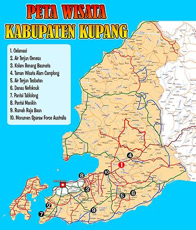 Peta Kupang Lengkap Dengan Nama Kecamatan Lamudi