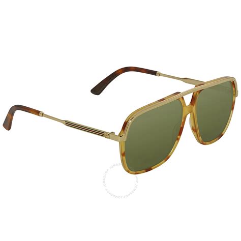 Gucci Green Sunglasses Gg0200s 003 57 889652093475 Sunglasses Jomashop