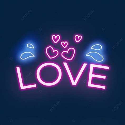 Neon Valentine Light Png Transparent Valentines Day English Alphabet
