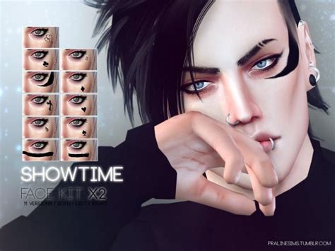 The Sims Resource Showtime Face Kit X2 By Pralinesims • Sims 4 Downloads