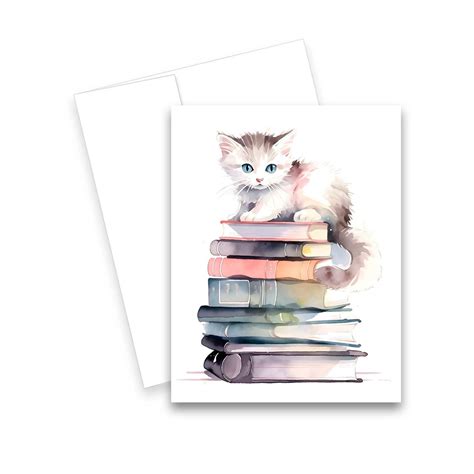 Kitten Greeting Cards Note Cards With Envelopes Blank Cards Greeting