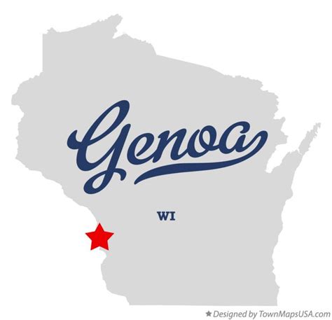 Map Of Genoa Wi Wisconsin