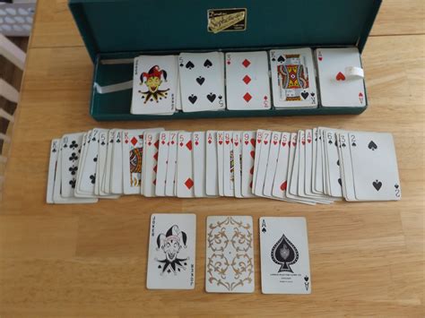 Vintage Playing Cards Six Decks Of Cards Original Box Etsy