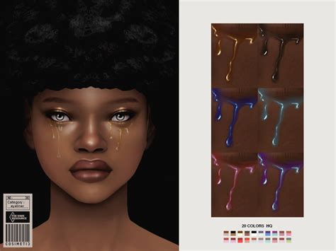 The Sims Resource Gold Tears Eyeliner N36 Sims 4 Sims Sims 4 Mods