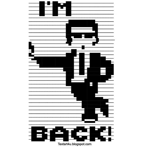 Im Back Text Art Cool Ascii Text Art 4 U